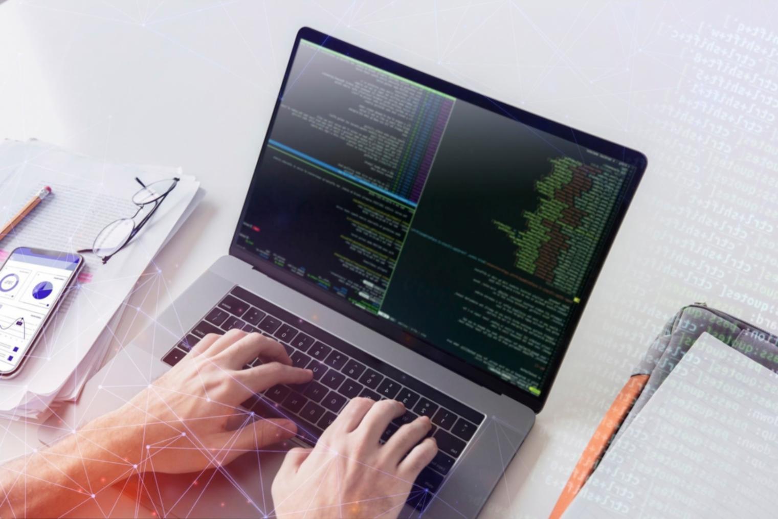 Advanced neural network visualization showing interconnected nodes and learning pathways